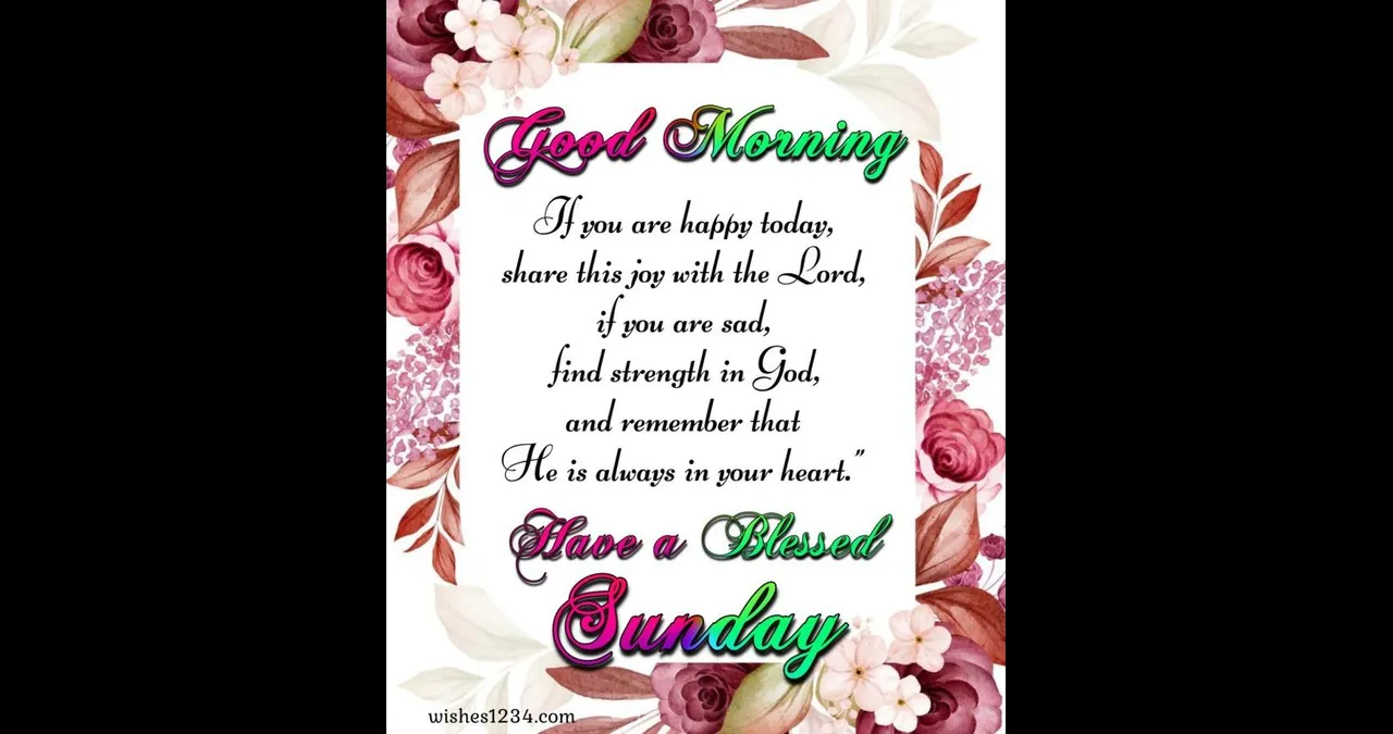 Inspirational Sunday Morning Blessings