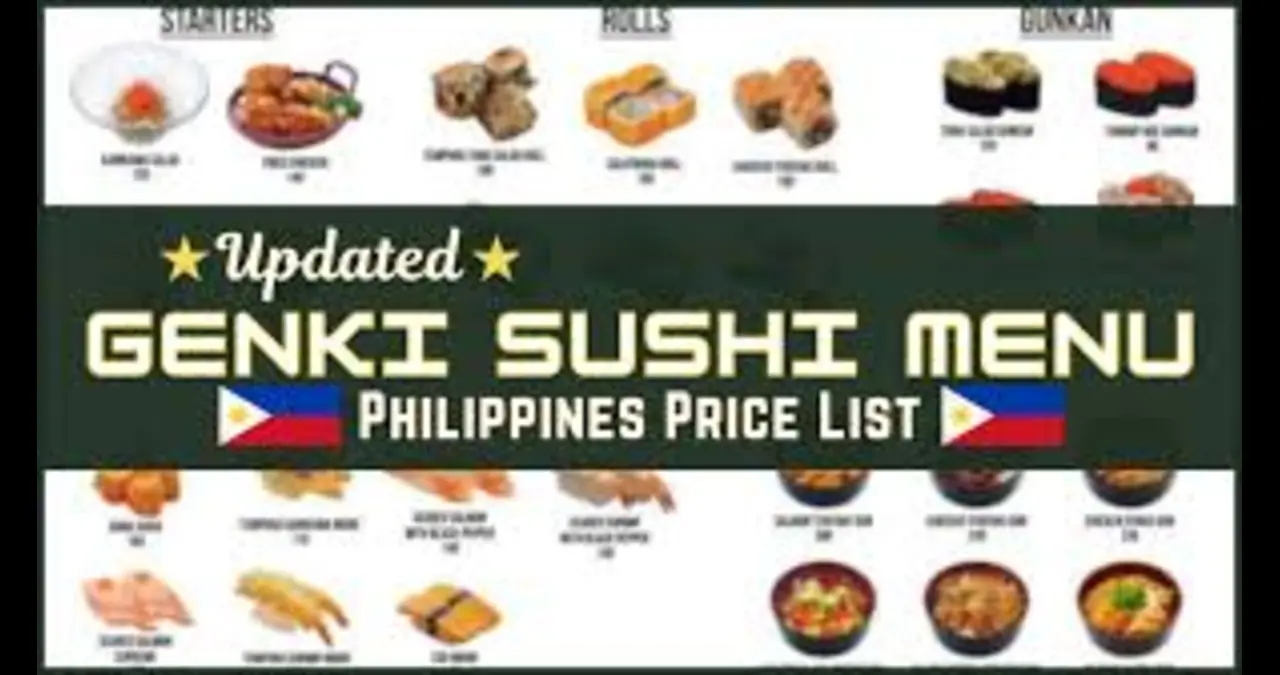 Genki Sushi Menu